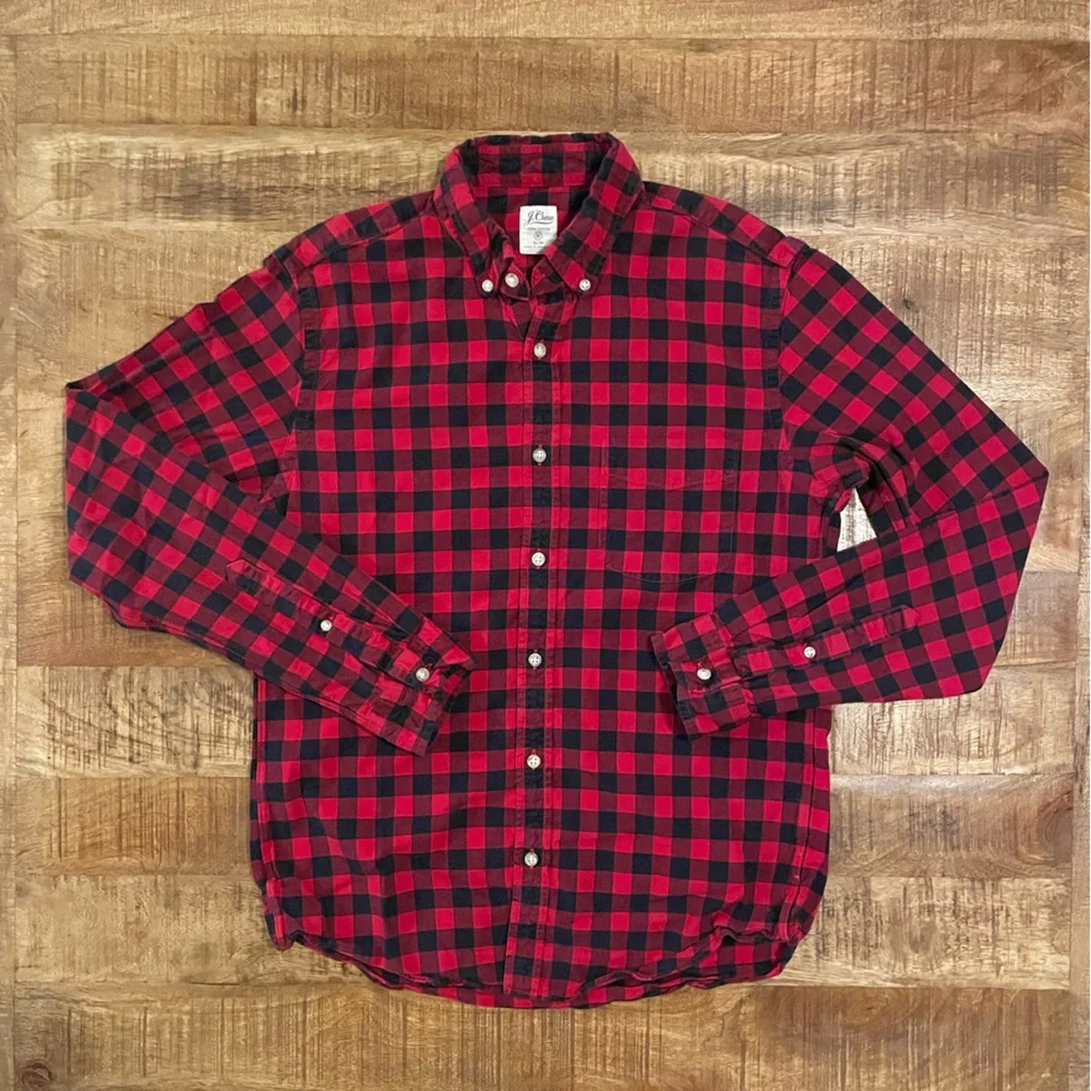 J. Crew Slim Fit Buffalo Plaid Button Down Shirt